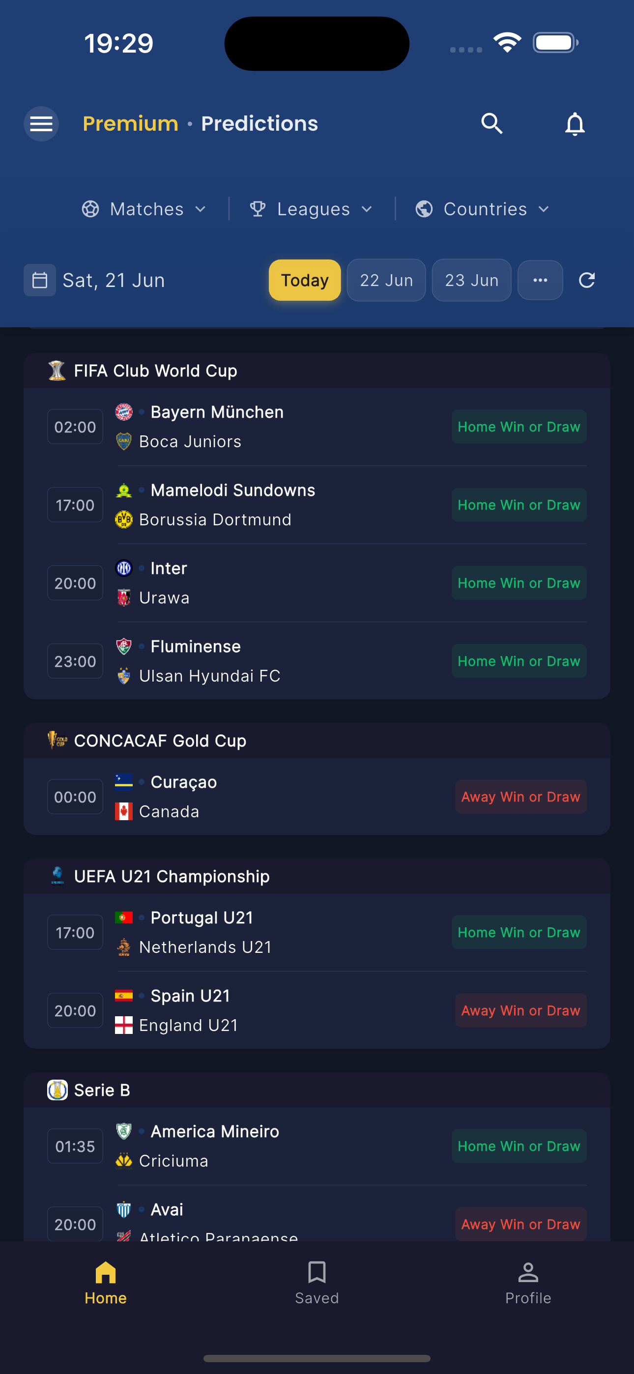 Betkabal Mobile App - Match Predictions